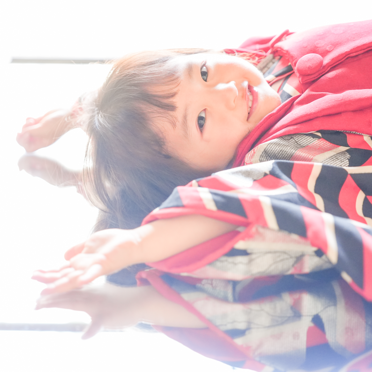 お宮参りで赤ちゃんの写真